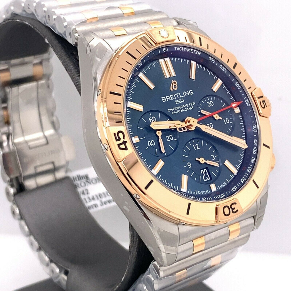 Breitling Chronomat B01-42 42mm Steel & 18k Rose Gold Watch UB0134101C1U1