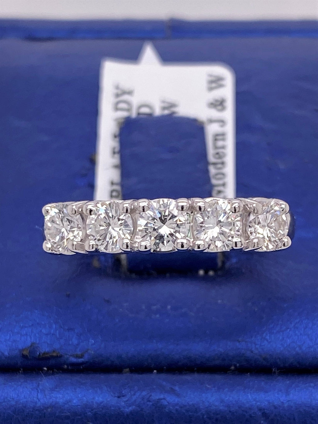 Platinum 1.00 CT Diamond Ladies Wedding Band