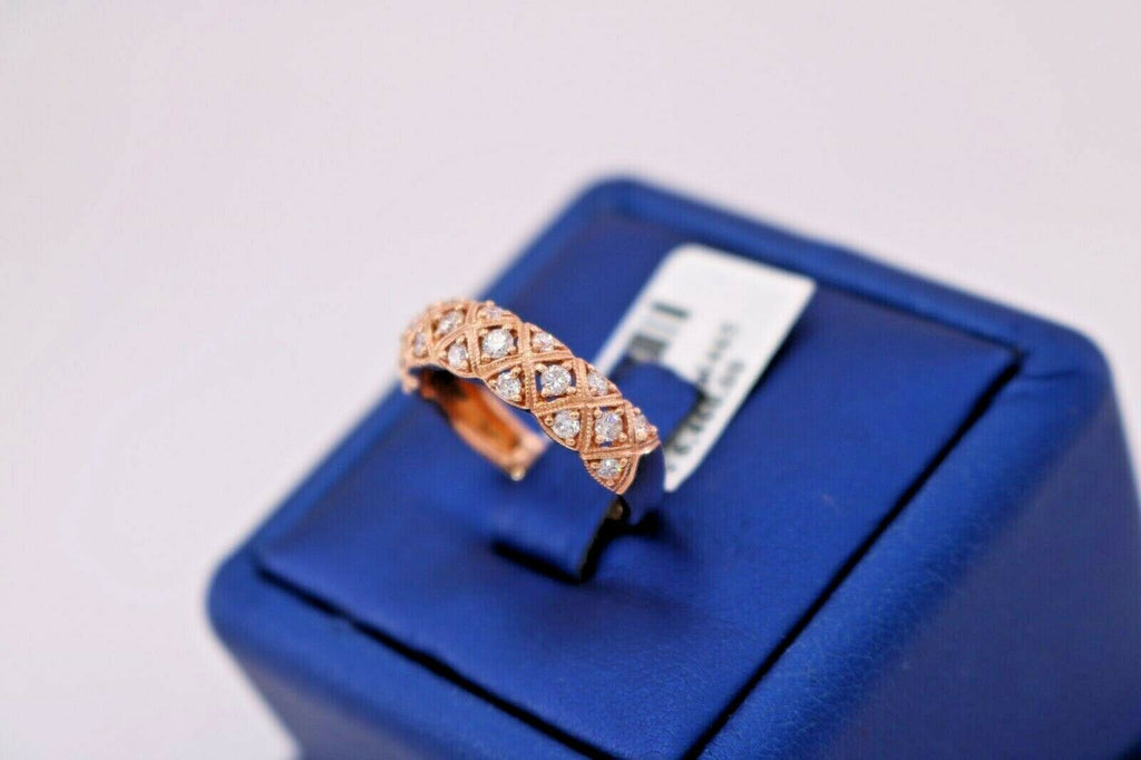 14k Rose Gold 0.75 CT Diamond Ladies Band