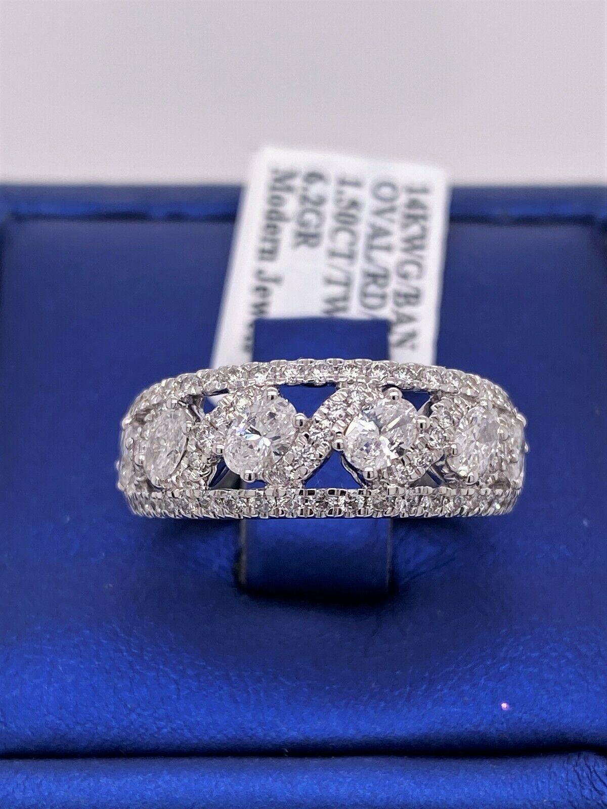 14k White Gold 1.50 CT Diamond Ladies Ring