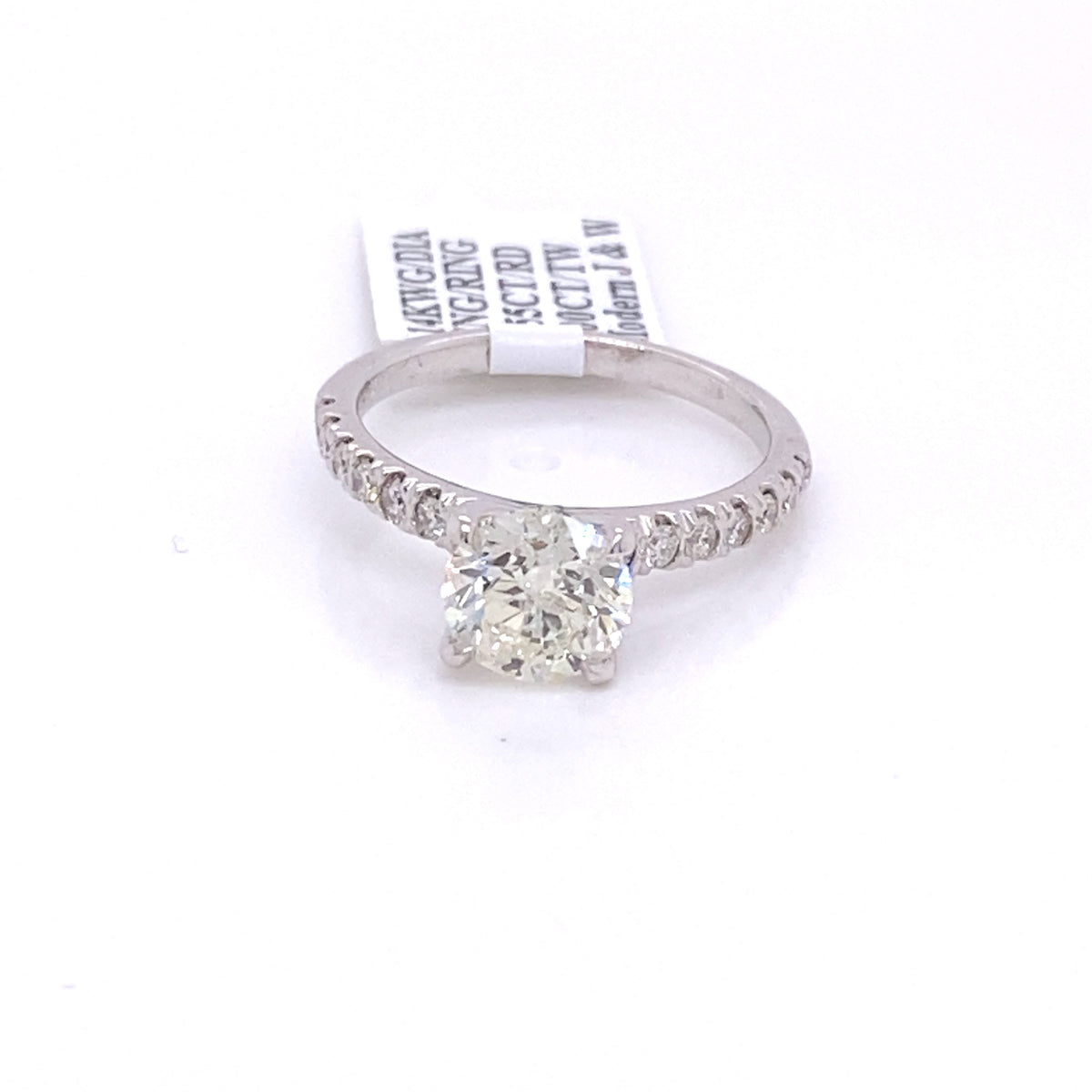 14k White Gold 2.00 CT Diamond Engagement Ring