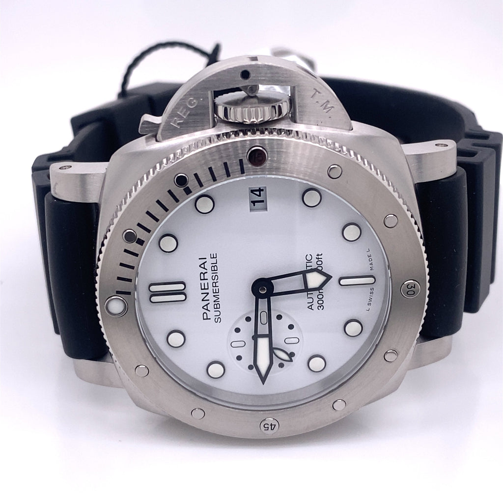 Panerai SUBMERSIBLE Bianco Automatic 42MM Watch PAM 1223