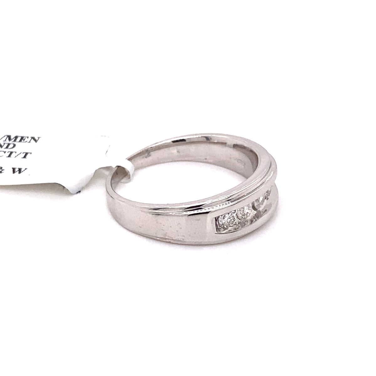 14k White Gold 0.65 CT Diamond Wedding Band