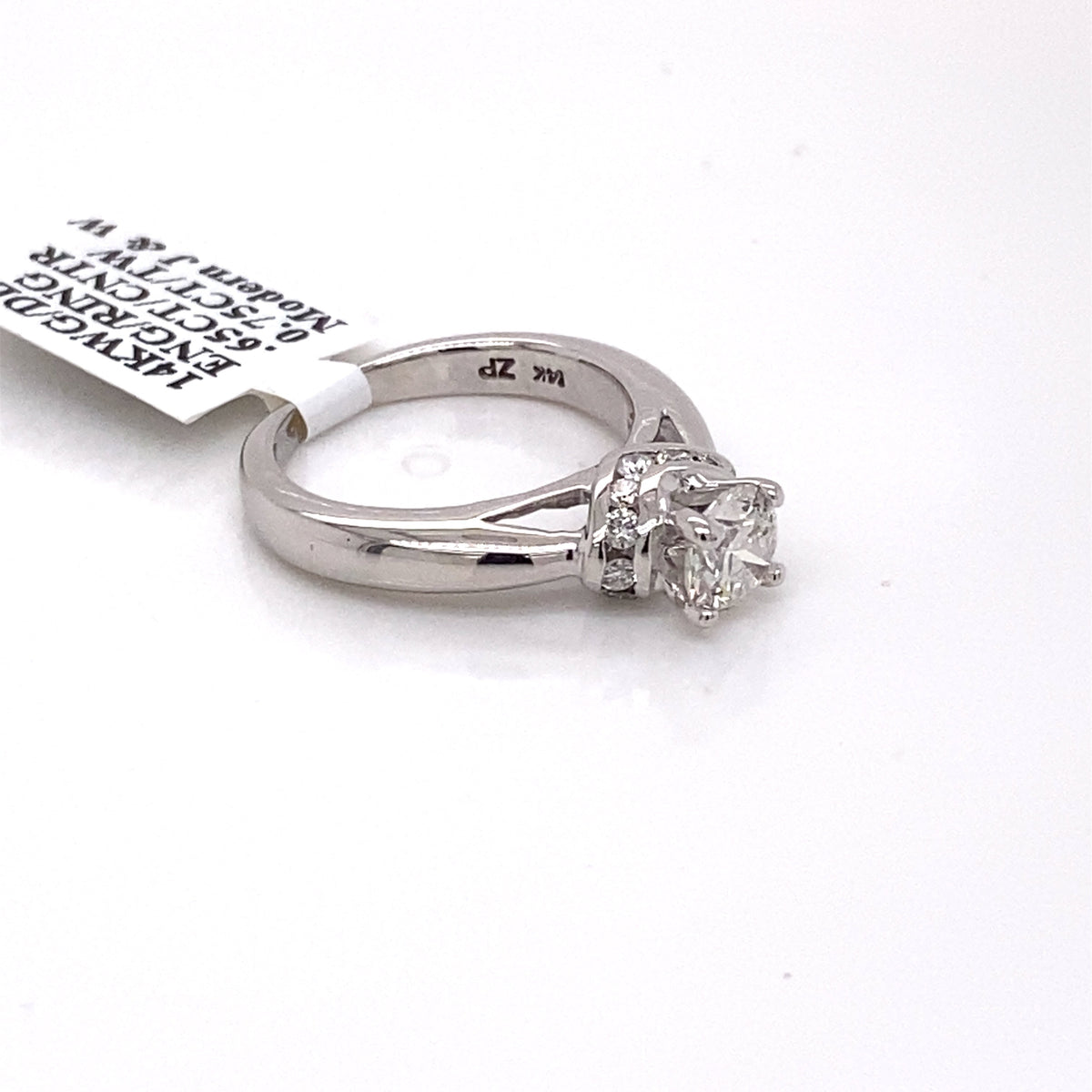 14k White Gold 0.75 CT Diamond Engagement Ring