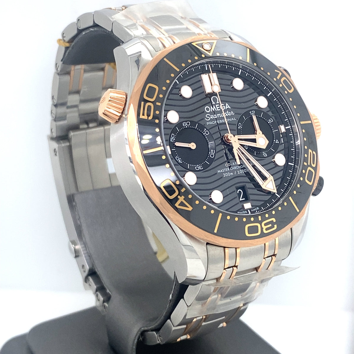 Omega Diver 300M Seamaster Sedna Gold on Steel 44mm Watch, 210.20.44.51.01.001