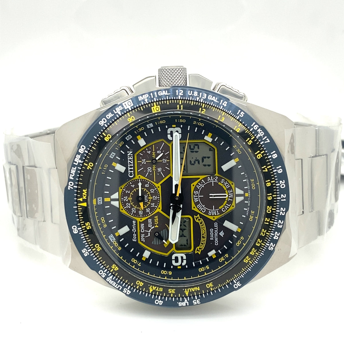 Citizen Promaster Skyhawk A-T Blue Angels 46mm Steel Chronograph, JY8128-56L