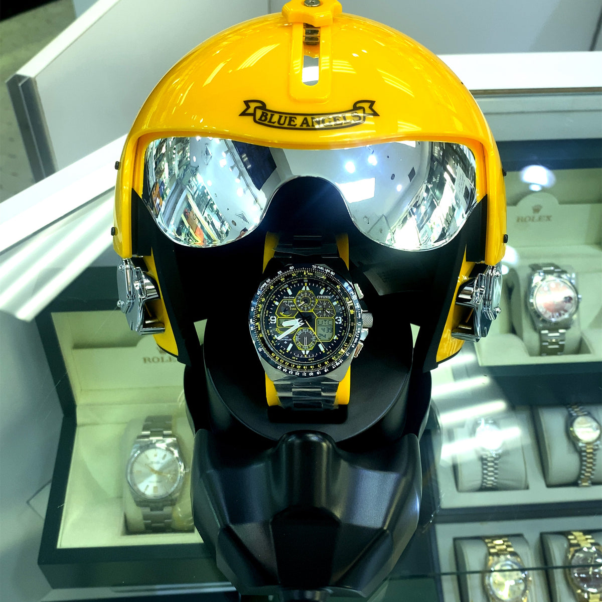 Citizen Promaster Skyhawk A-T Blue Angels 46mm Steel Chronograph, JY8128-56L