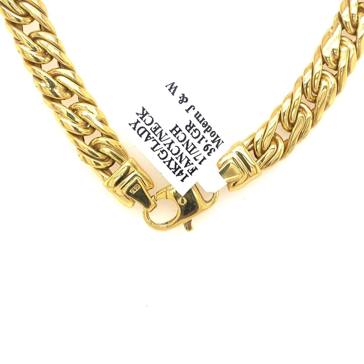 14k Yellow Gold Ladies Fancy Necklace, S107101