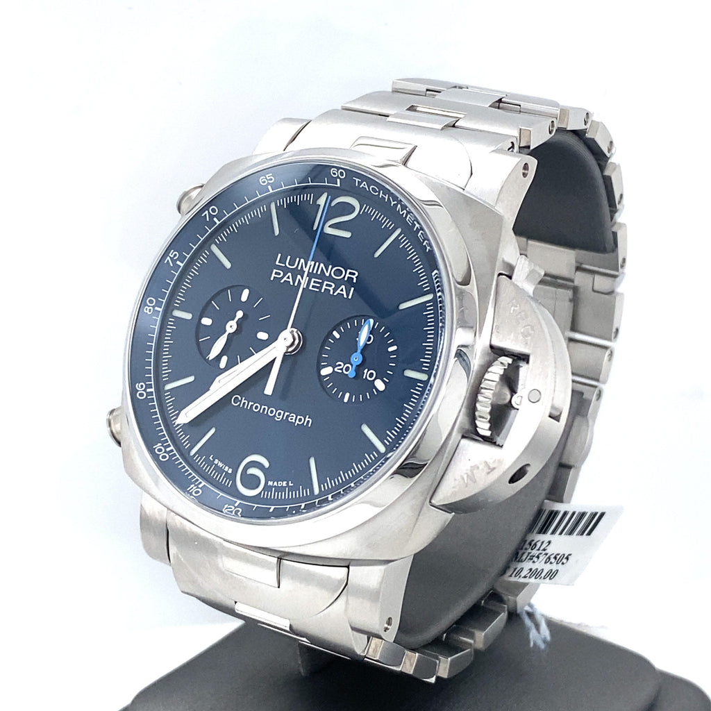 Panerai Luminor Chrono Steel Automatic 44m Watch, PAM01110 - PAM 1110