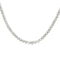 14k White Gold 3.50 CT Diamond Tennis Necklace, S15613