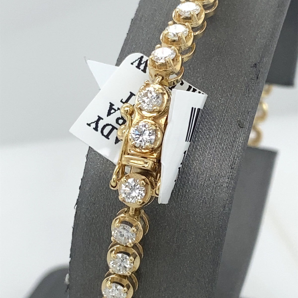 14k Yellow Gold 4.50 CT Diamond Tennis Bracelet, S107168