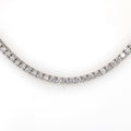 14K White Gold 8.00 CT Diamond Tennis Necklace, S107165
