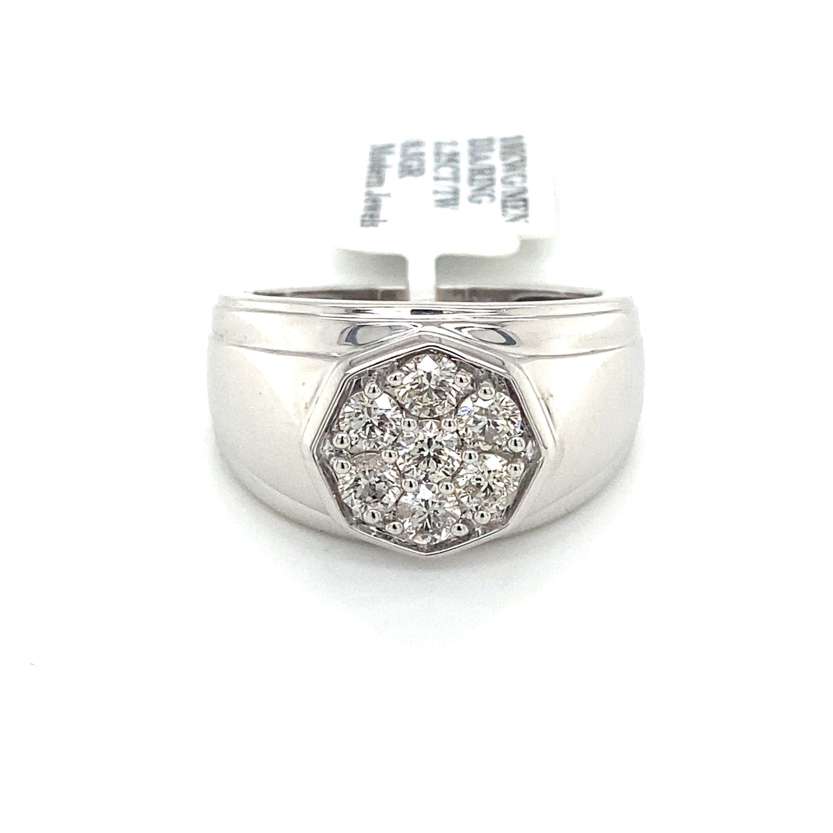 10k White Gold 1.25 CT Diamond Men's Ring