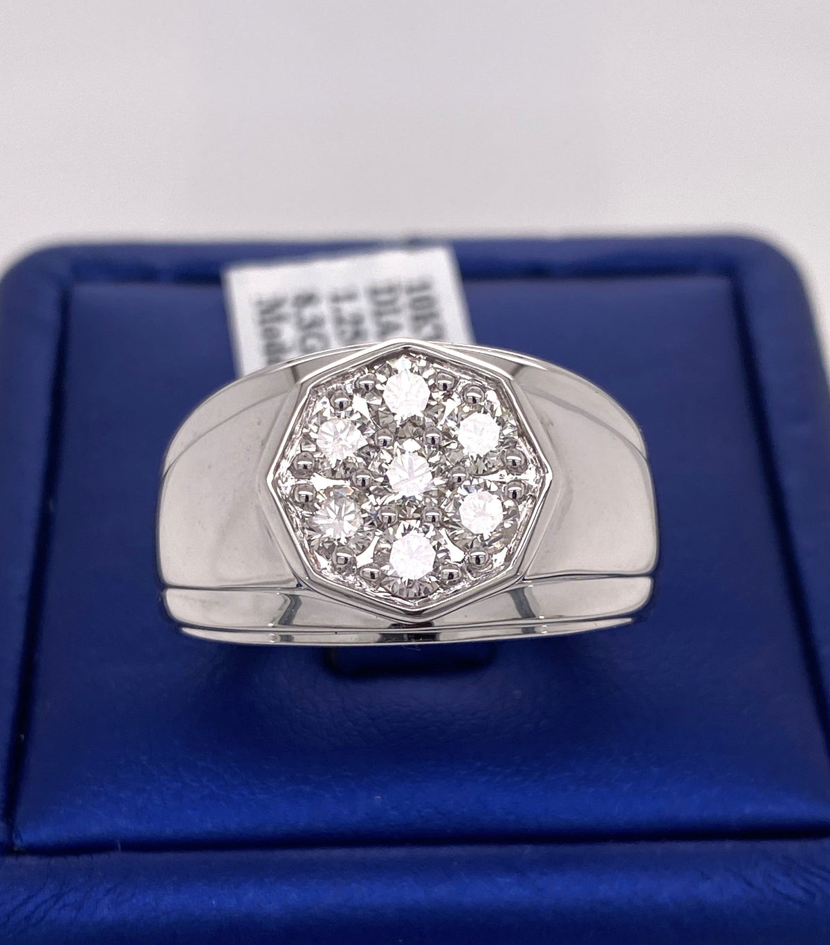 10k White Gold 1.25 CT Diamond Men's Ring