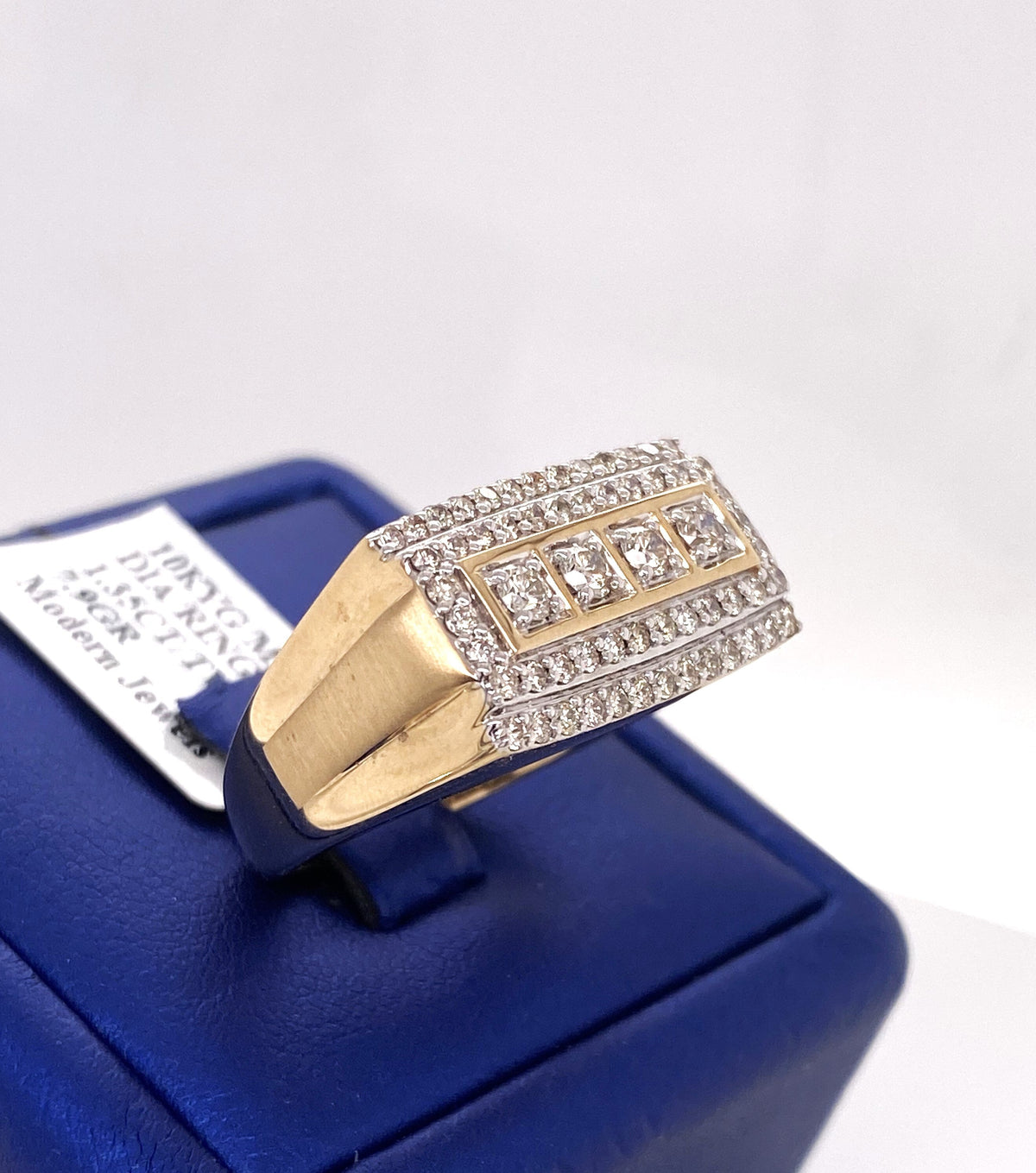 10k Yellow Gold 1.35 CT Diamond Men s Ring