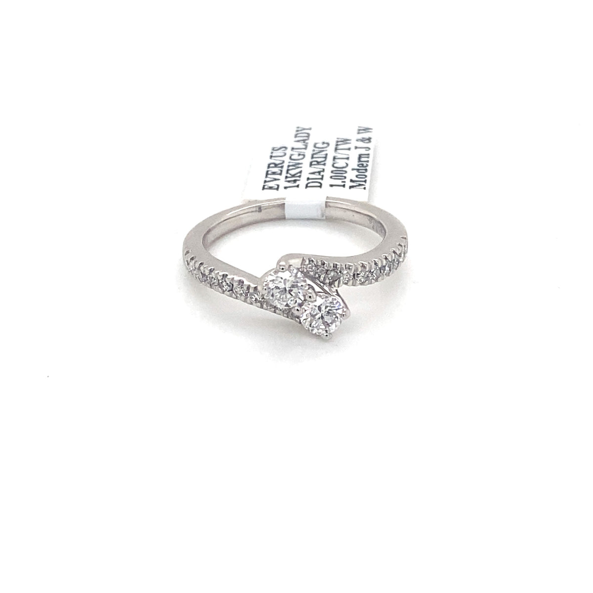 14k White Gold Ever US 1.00 CT Diamond Ring