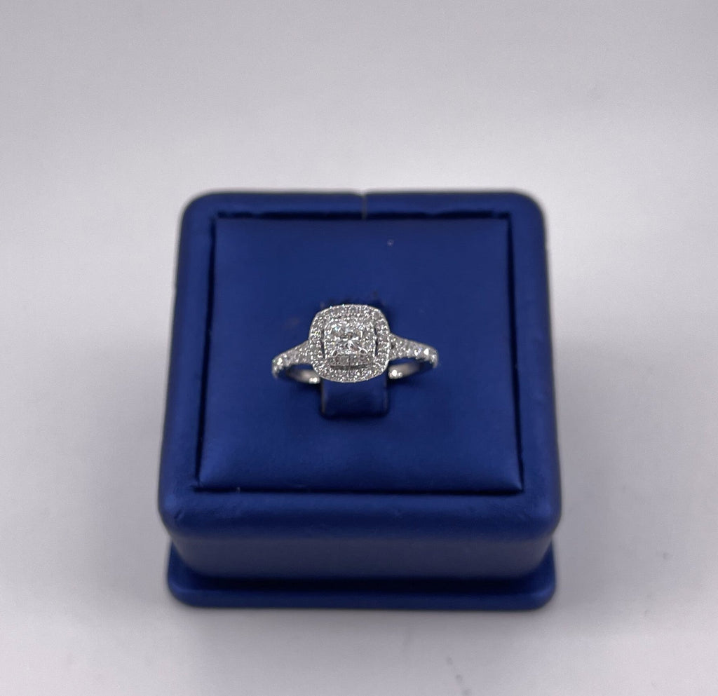 Neil Lane 14K White Gold 1.00 CT Diamond Princess Engagement Ring