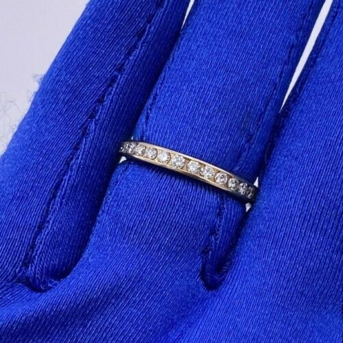 14k Yellow Gold 1.00 CT Diamond Eternity Ladies Band, 2gm, Size 7.25