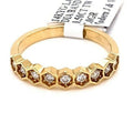 Fancy 14k Yellow Gold 0.50 CT Diamond Wedding Band, 3 g, Size 7,