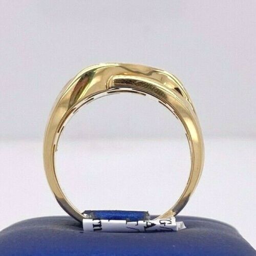 14k Two Tone Gold 1.00 CT Diamond Men's Fancy Band, 8.7gm, Size 10