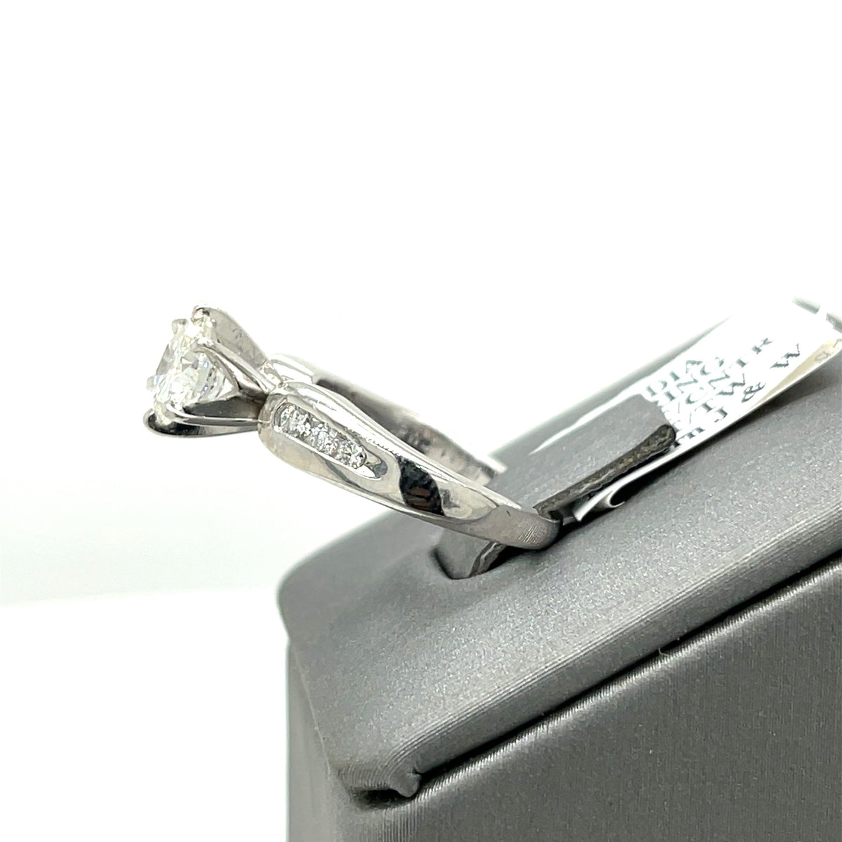 Platinum 1.35 CT Fancy  Diamond Engagement Ring, 7.0 gm, Size 5