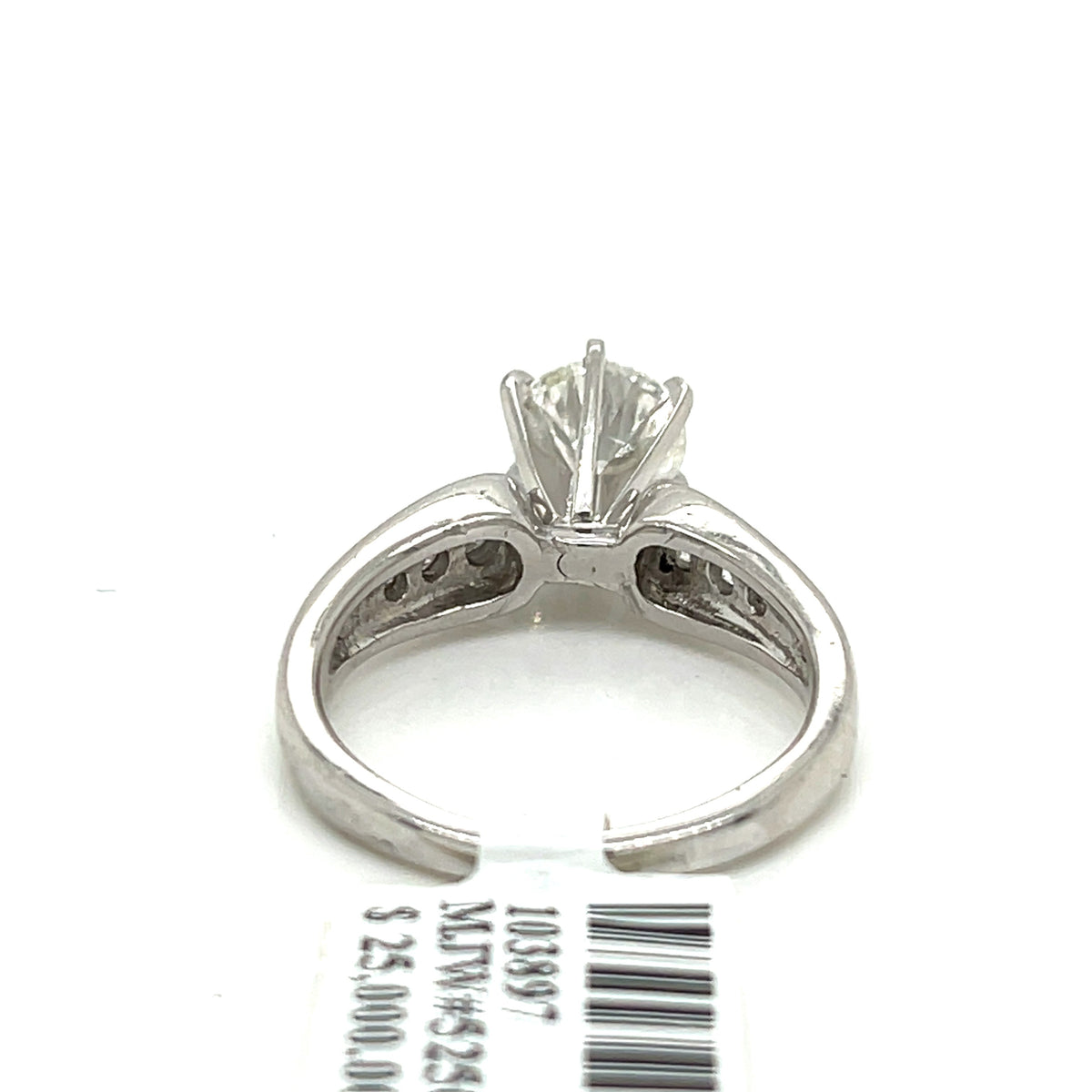 Platinum 1.35 CT Fancy  Diamond Engagement Ring, 7.0 gm, Size 5