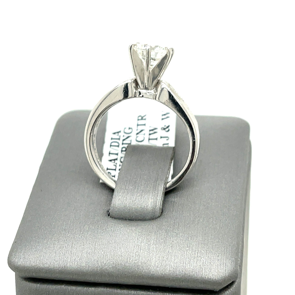 Platinum 1.35 CT Fancy  Diamond Engagement Ring, 7.0 gm, Size 5