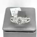 14K White Gold 1.50CT Round Cut Diamond Engagement Ring, Size 7, 3.9G