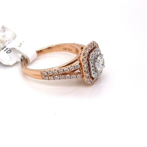 Say I Do 14k Rose Gold 1.75 CT Diamond Engagement Ring, 5.1g, Size 7.25