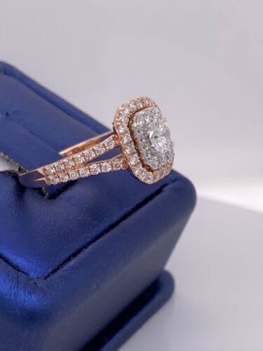 Say I Do 14k Rose Gold 1.75 CT Diamond Engagement Ring, 5.1g, Size 7.25