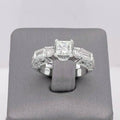 Natalie K 14k White Gold 1.45 CT Princess Cut Diamond Engagement Ring
