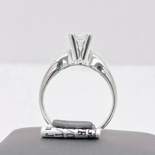 14k White Gold 1.00 CT Princess Cut Diamond Engagement Ring