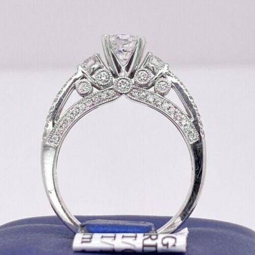 14k White Gold 1.25 CT Diamond Engagement Ring, 4.5gm, Size 6.75