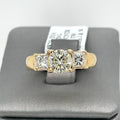 14k Yellow Gold 1.65 Ct Diamond Round Cut Engagement Ring, Size 6.5