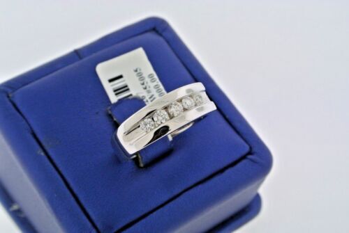 14k White Gold 0.75 CT Diamond Men's Band, 8.9gm, Size 10