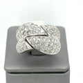 14K White Gold 2.00 CT Diamond Ladies Ring, 18gm, Size 8