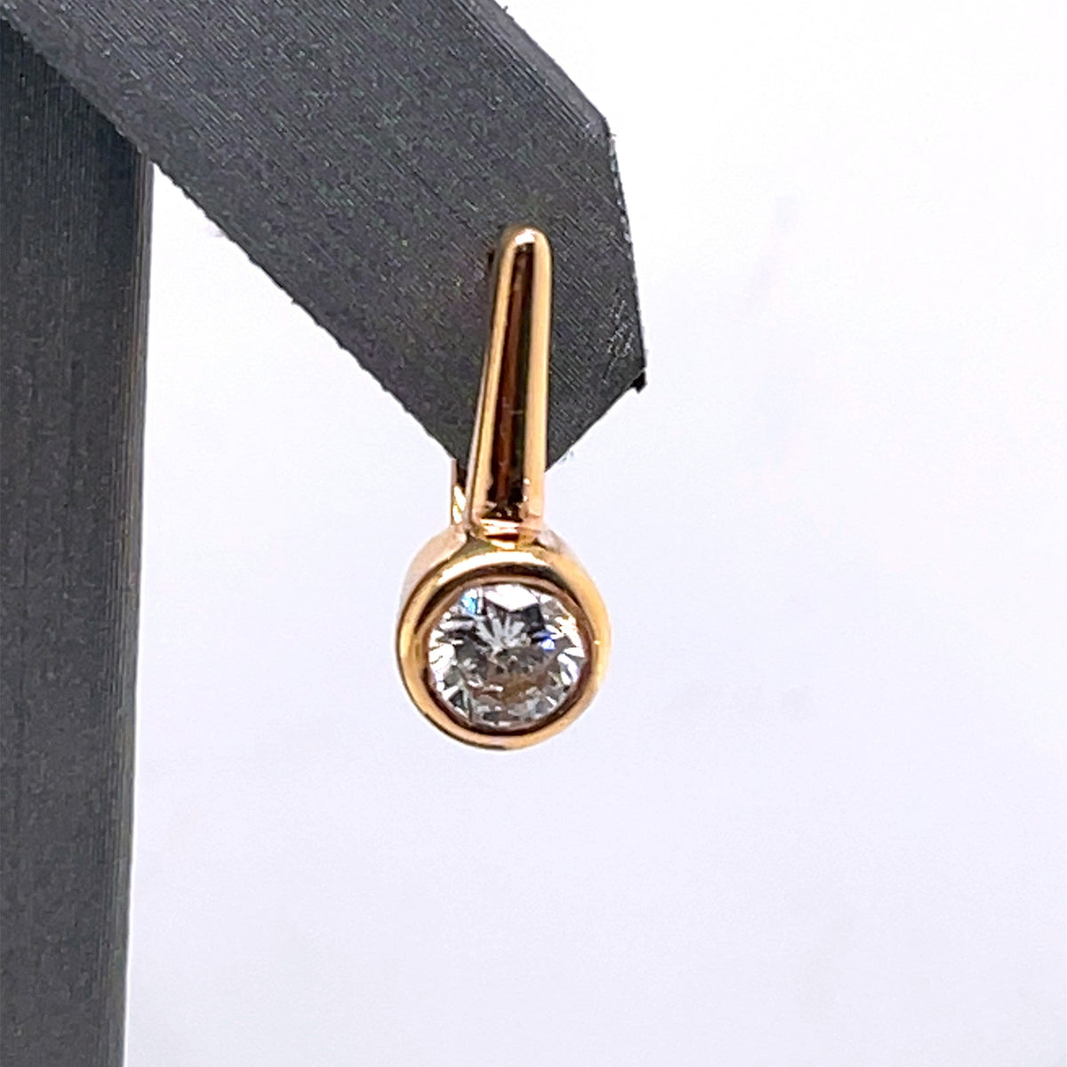 14k Rose Gold 1.35 CT Diamond Drop Earrings, 5.2g