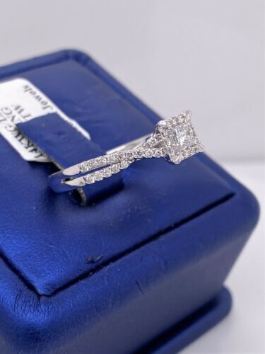 14k White Gold 0.75 CT Diamond Engagement Ring, 2.8g, Size 7