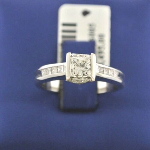 Love & Pride 18k White Gold 1.22 CT Diamond Engagement Ring, 5.4gm