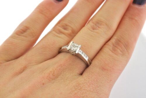 Love & Pride 18k White Gold 1.22 CT Diamond Engagement Ring, 5.4gm