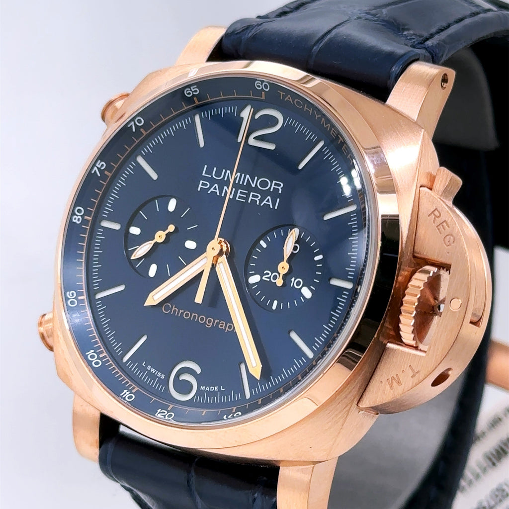 Panerai Luminor Chrono Goldtech™ Blu Notte- 44mm - Brand New !