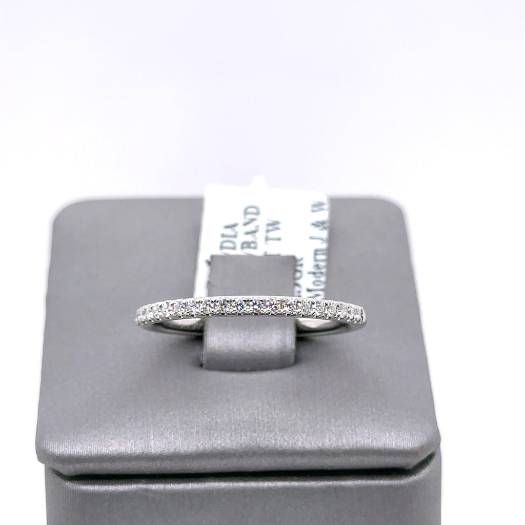 Platinum 0.50 CT Diamond Ladies Wedding Band, 2.9g, Size 7.5