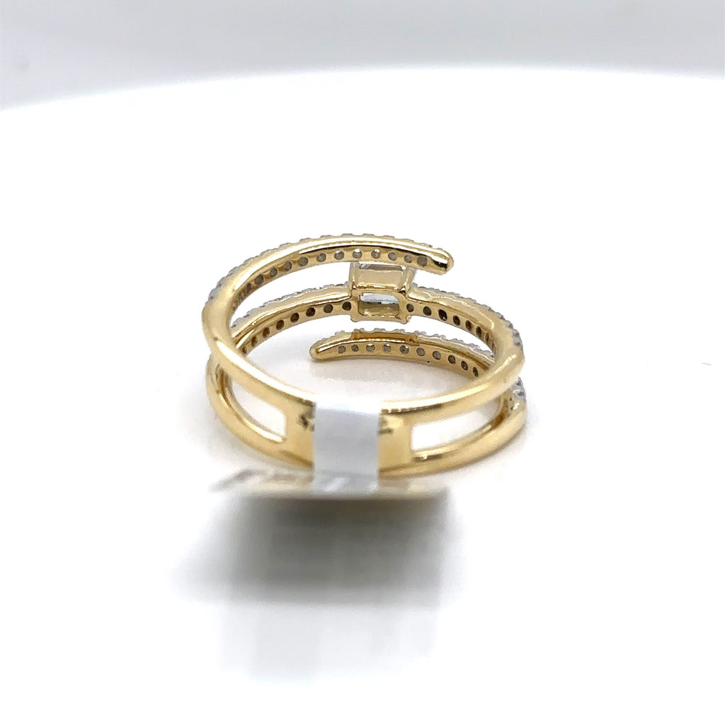 14k Yellow Gold 1.25 CT Diamond Ladies Band, 3.9g, Size