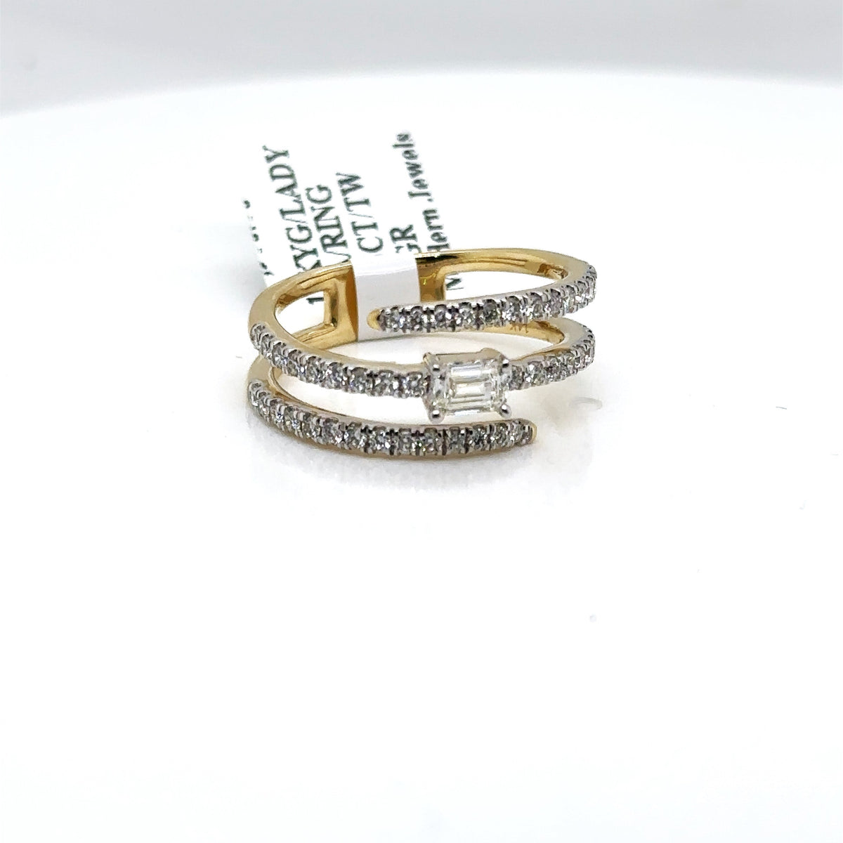 14k Yellow Gold 1.25 CT Diamond Ladies Band, 3.9g, Size