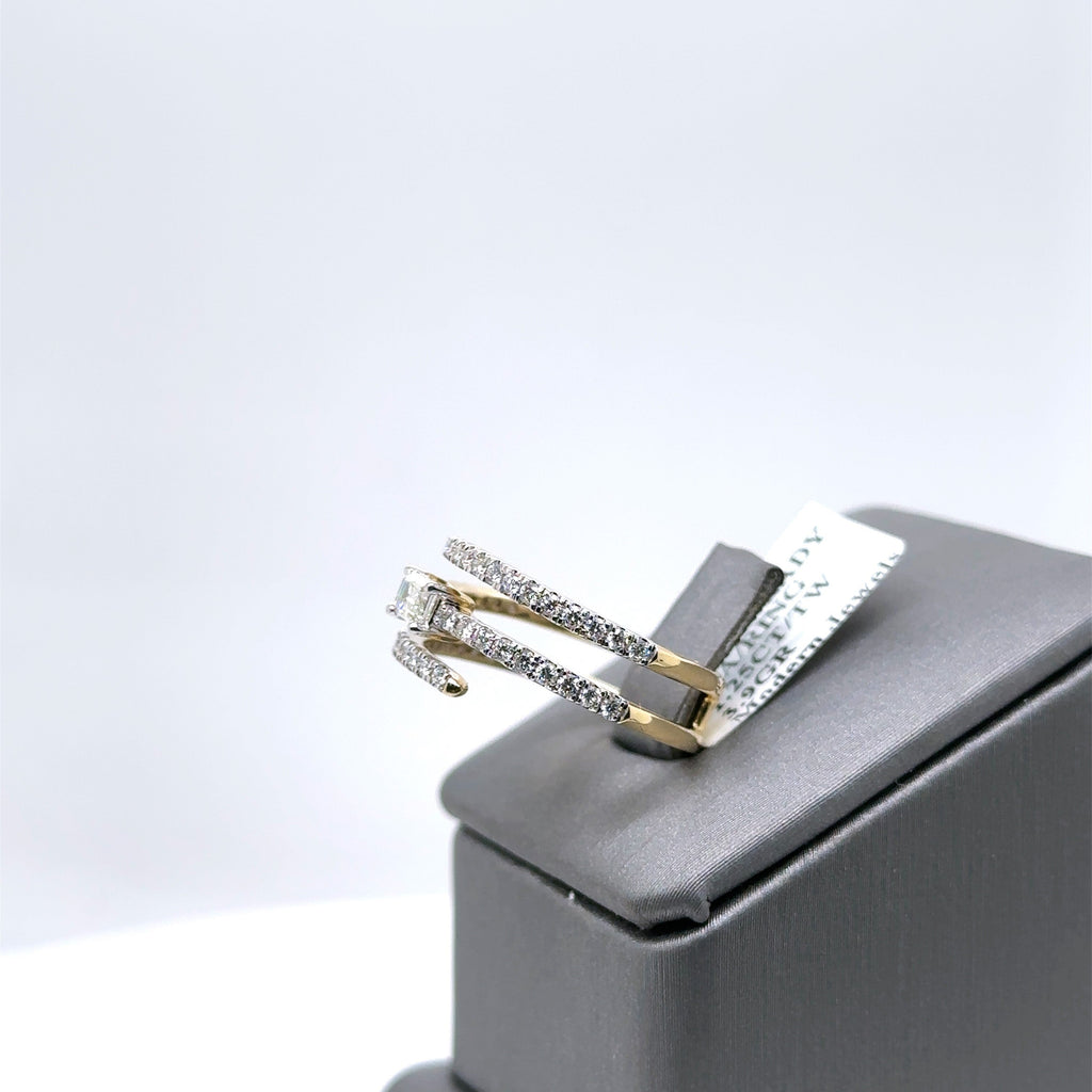 14k Yellow Gold 1.25 CT Diamond Ladies Band, 3.9g, Size