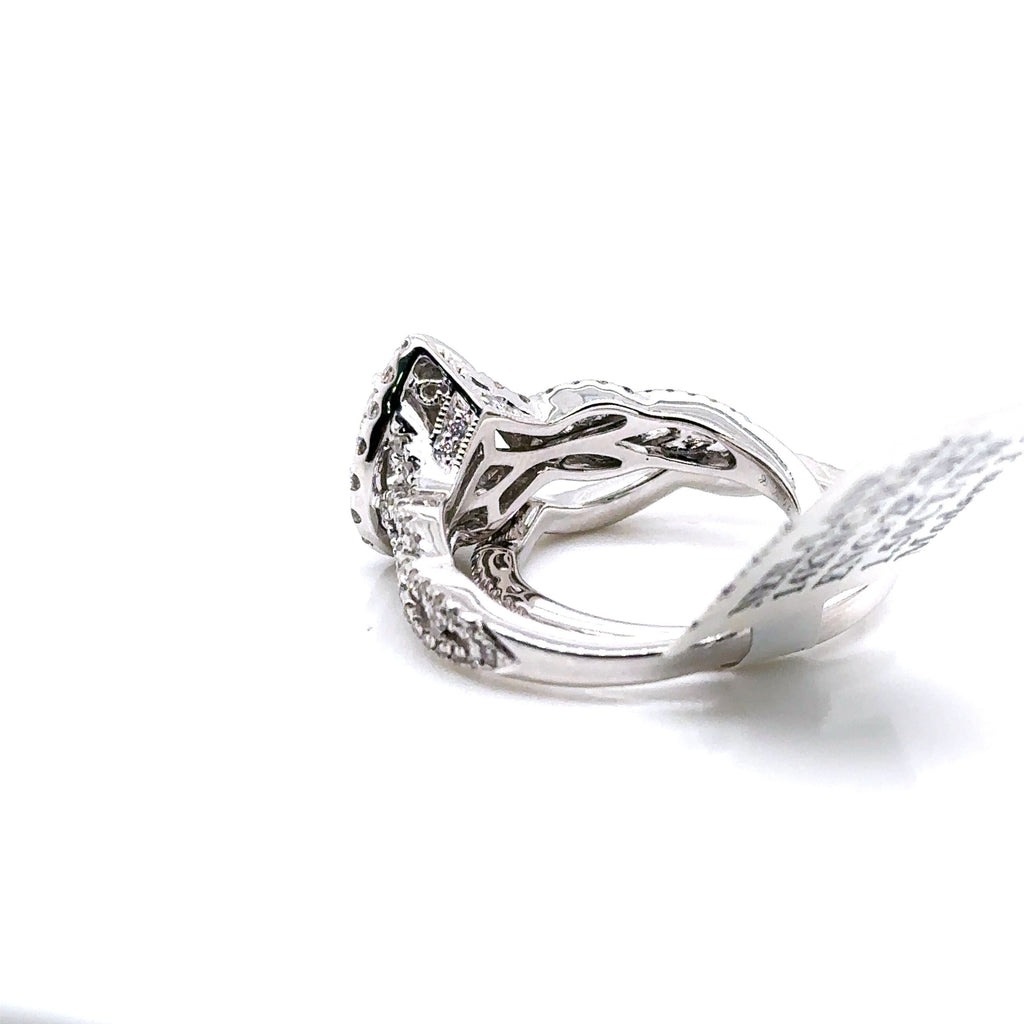 14k White Gold 1.50CT Neil Lane Diamond Cluster Ring Set, 6.3g, Size 5, S107366