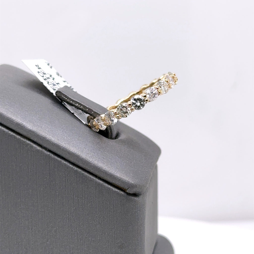 14k Yellow Gold 2.00CT Diamond Ladies Eternity Band, 2.0g, Size5.75