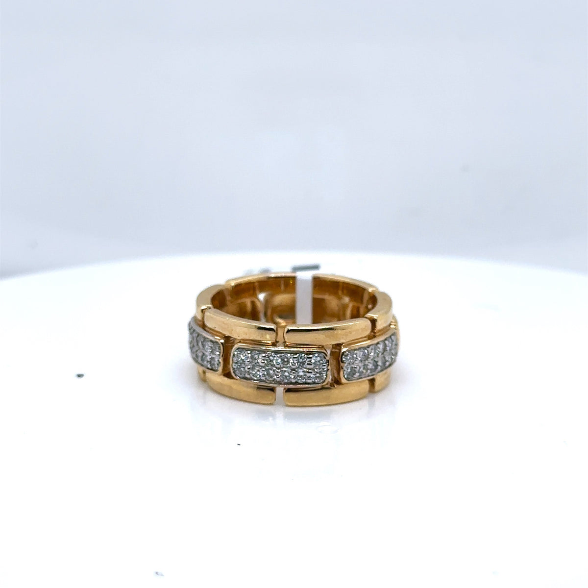 14k Yellow Gold 1.05 CT Diamond Men's Wedding Band, 11.5g, Size 10, S107386