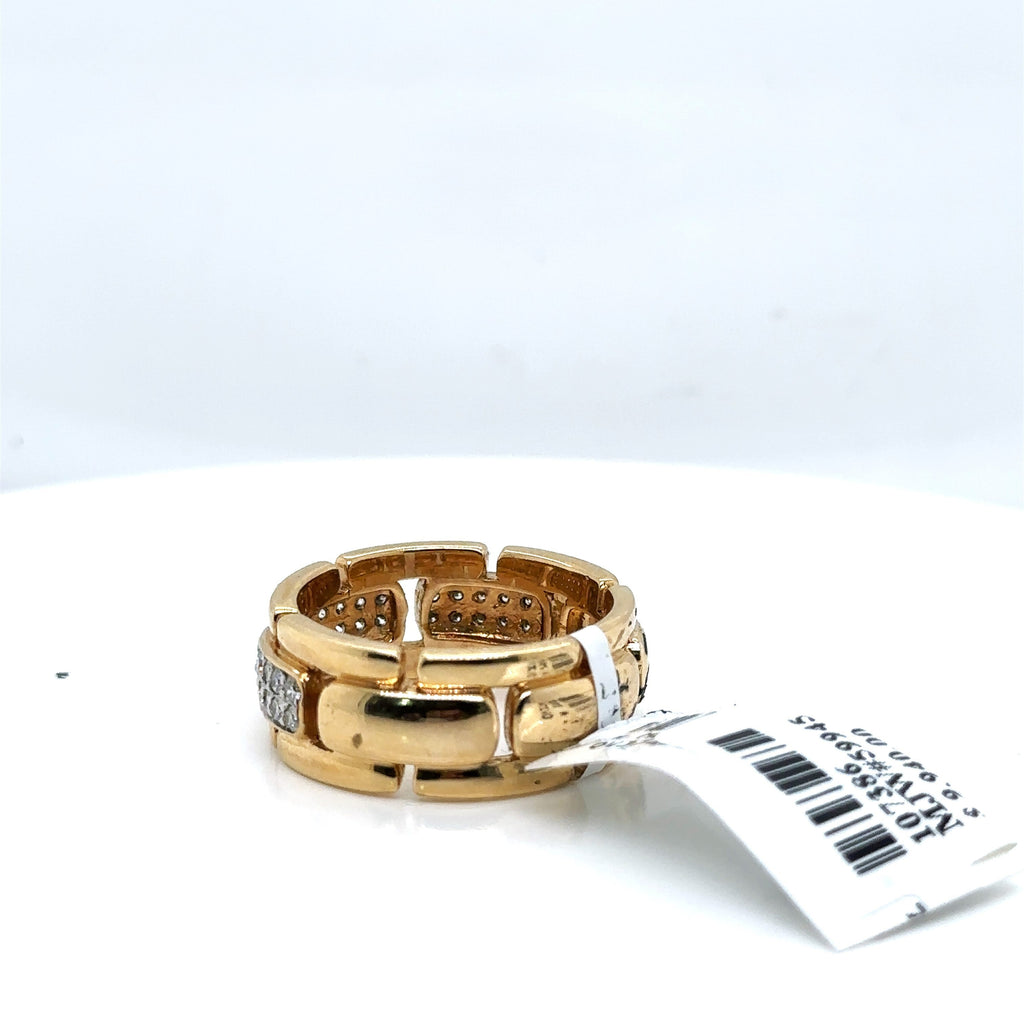 14k Yellow Gold 1.05 CT Diamond Men's Wedding Band, 11.5g, Size 10, S107386