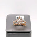 14K Rose Gold 1.50 CT Marquise Cut Diamond Engagement Ring Set, 4.1gm S106548